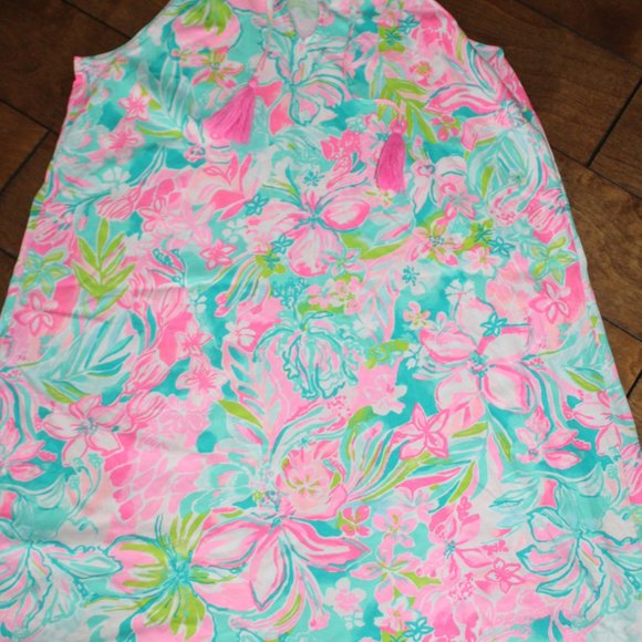 Lilly Pulitzer Margot Swing Dress in Hot On The Scene Size Medium Pima Cotton - Picture 6 of 6